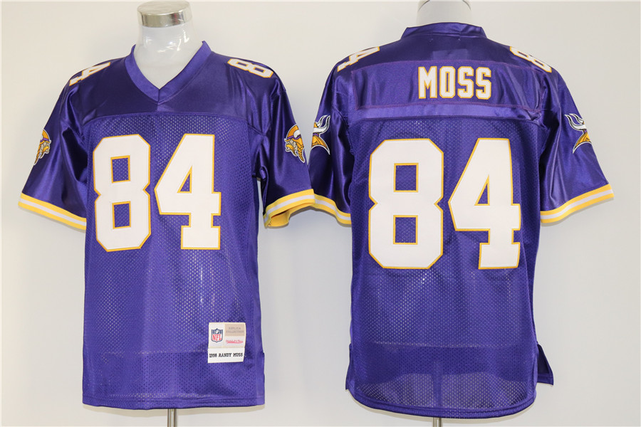 Men's Minnesota Vikings Randy Moss Mitchell & Ness Purple Legacy Jersey
